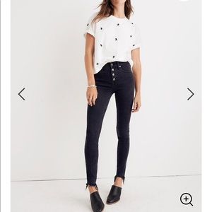 9” Mid Rise Skinny Jeans in Berkeley Black